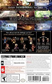 Octopath Traveler - Box - Back Image