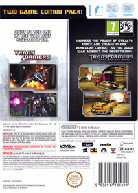 Transformers: Ultimate Battle Edition - Box - Back Image