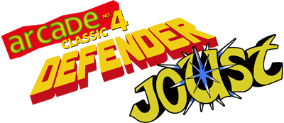 Arcade Classic No. 4: Defender / Joust - Clear Logo Image