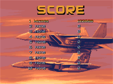 Airgallet Fighters Wing - Screenshot - High Scores Image