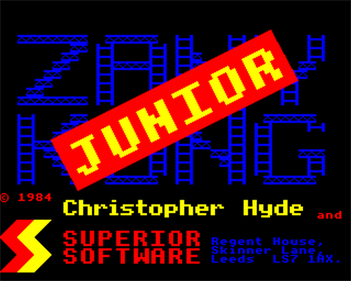 Zany Kong Junior - Screenshot - Game Title Image