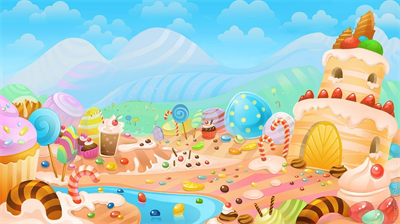 Candy Land Adventure - Fanart - Background Image
