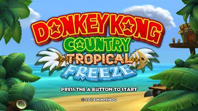 Donkey Kong Country: Tropical Freeze - Screenshot - Game Title Image