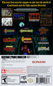 Castlevania Anniversary Collection - Box - Back Image