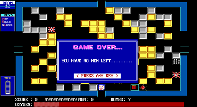 Crusher - Screenshot - Game Over Image