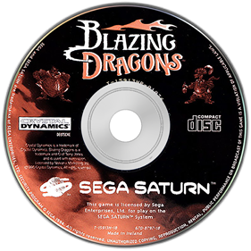 Blazing Dragons - Disc Image