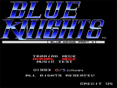 Blue Wings 2: Blue Knights - Screenshot - Game Title Image