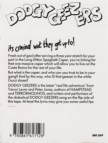 Dodgy Geezers - Box - Back Image