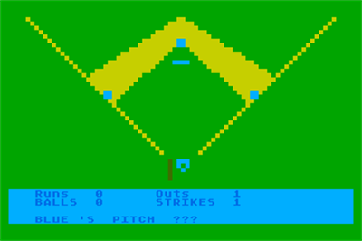 Baseball (Softside Publications) - Screenshot - Gameplay Image
