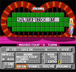 Wheel of Fortune: Junior Edition - Screenshot - Gameplay Image