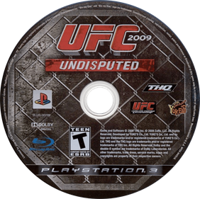 UFC 2009 Undisputed - Disc Image