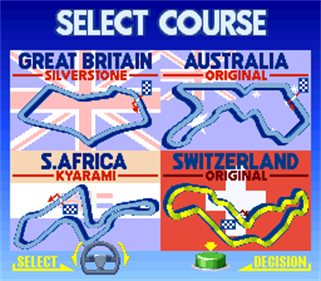 F1 Grand Prix Star II - Screenshot - Game Select Image