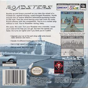 Roadsters - Box - Back Image