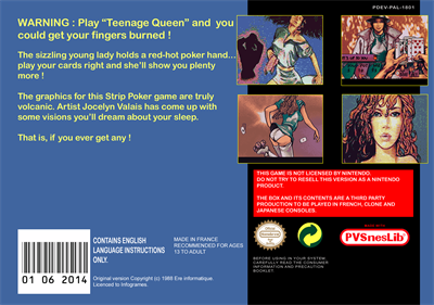 Teenage Queen - Box - Back Image