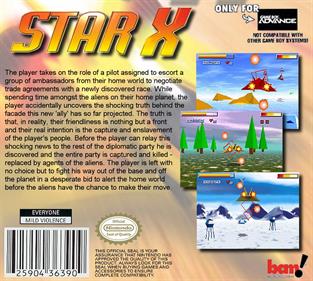 Star X - Fanart - Box - Back Image