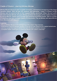 Castle of Illusion Starring Mickey Mouse - Fanart - Box - Back Image