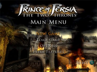 Prince of Persia: The Two Thrones - Screenshot - Game Select