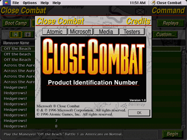 Close Combat - Screenshot - Game Title Image