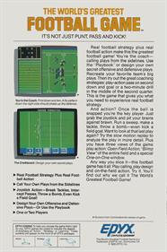 The World's Greatest Football Game - Box - Back - Reconstructed Image