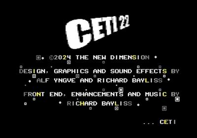 Ceti 22 - Screenshot - Game Title Image