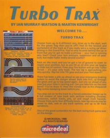 Turbo Trax (Microdeal) - Box - Back Image