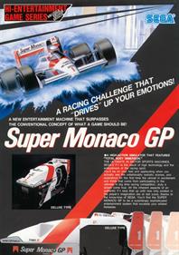 Super Monaco GP - Advertisement Flyer - Front Image