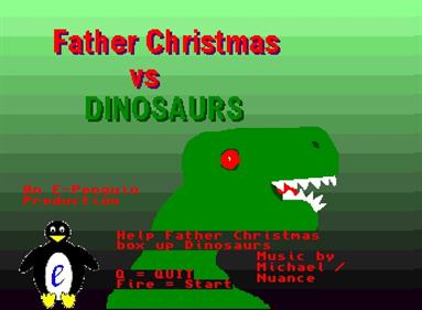 Father Christmas Vs Dinosaurs - Screenshot - Game Title Image