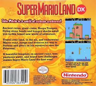 Super Mario Land DX - Box - Back Image