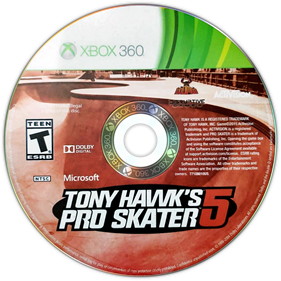 Tony Hawk's Pro Skater 5 - Disc Image