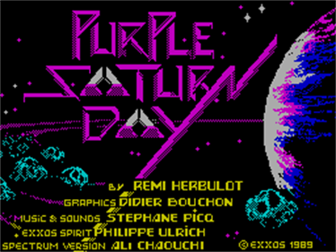 Purple Saturn Day - Screenshot - Game Title Image