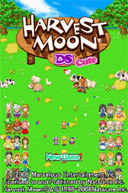 Harvest Moon DS: Cute - Screenshot - Game Title Image