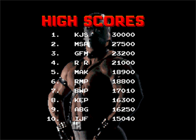 Pit-Fighter - Screenshot - High Scores Image