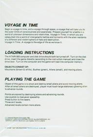 Voyage in Time - Box - Back Image