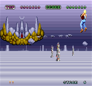 Space Harrier - Screenshot - Gameplay