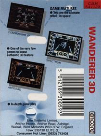 Wanderer 3D - Box - Back Image