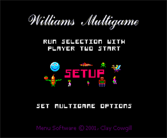 Williams Multigame - Screenshot - Game Title Image