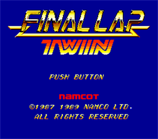 Final Lap Twin - Screenshot - Game Title Image