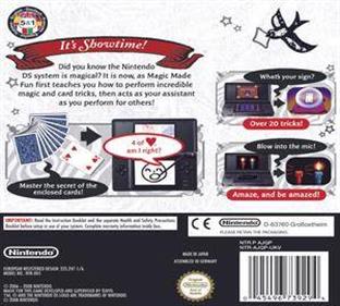 Master of Illusion - Box - Back Image