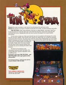 The Tin Star - Advertisement Flyer - Back Image
