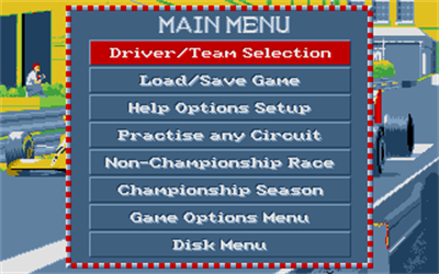 Microprose Formula One Grand Prix - Screenshot - Game Select Image