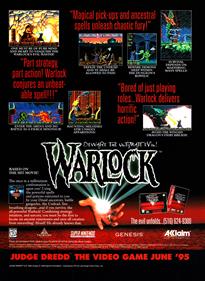 Warlock - Advertisement Flyer - Front Image