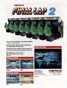 Final Lap 2 - Advertisement Flyer - Back Image