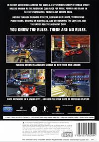 Midnight Club: Street Racing - Box - Back Image