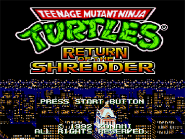 Teenage Mutant Ninja Turtles: The Hyperstone Heist - Screenshot - Game Title Image