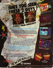 Space Quest III: The Pirates of Pestulon - Box - Back Image