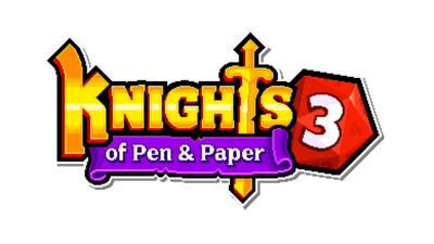 Knights of Pen and Paper 3 - Clear Logo Image