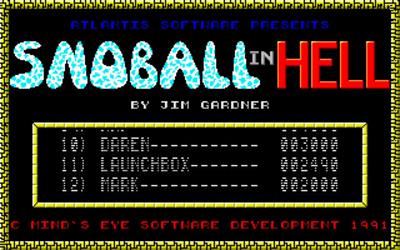 Snoball in Hell - Screenshot - High Scores Image