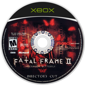 Fatal Frame II: Crimson Butterfly: Director's Cut - Disc Image