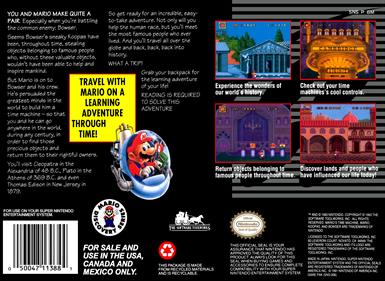 Mario's Time Machine - Box - Back Image