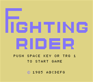 Fighting Rider - Screenshot - Game Title Image